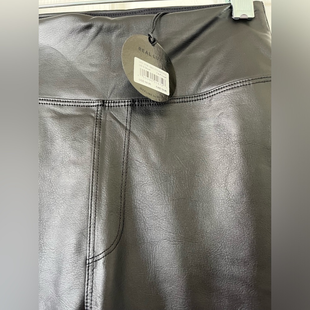 Aerie Offline faux leather leggings, NWT - Picture 2 of 8